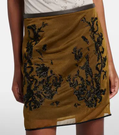 Jacques Wei Beaded floral miniskirt | Thumbnail 2 Jacques Wei Beaded floral miniskirt | Thumbnail 2
