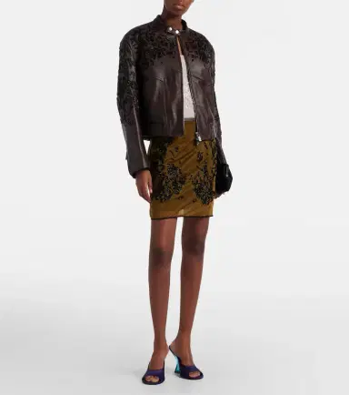 Jacques Wei Beaded floral miniskirt | Thumbnail 3 Jacques Wei Beaded floral miniskirt | Thumbnail 3