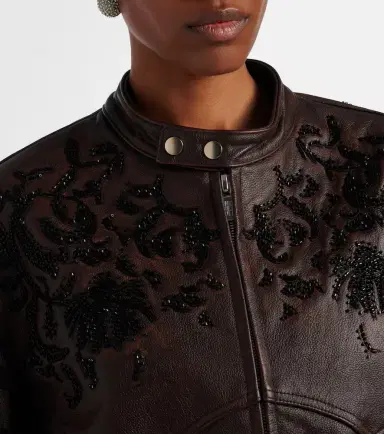Jacques Wei Beaded leather jacket | Thumbnail 5 Jacques Wei Beaded leather jacket | Thumbnail 5
