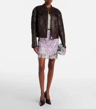 Jacques Wei Beaded leather jacket | Thumbnail 7 Jacques Wei Beaded leather jacket | Thumbnail 7