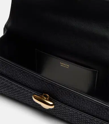 Savette Symmetry Slim raffia top-handle bag | Thumbnail 2