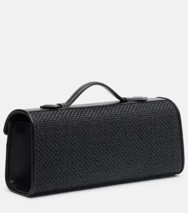 Savette Symmetry Slim raffia top-handle bag | Thumbnail 3