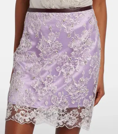 Jacques Wei Embellished lace miniskirt | Thumbnail 2 Jacques Wei Embellished lace miniskirt | Thumbnail 2