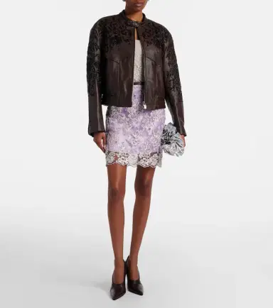 Jacques Wei Embellished lace miniskirt | Thumbnail 4 Jacques Wei Embellished lace miniskirt | Thumbnail 4