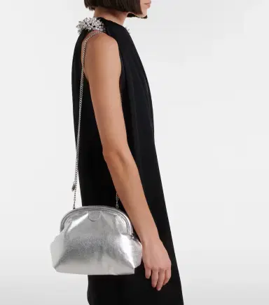 Stella McCartney Falabella padded metallic clutch | Thumbnail 5 Stella McCartney Falabella padded metallic clutch | Thumbnail 5