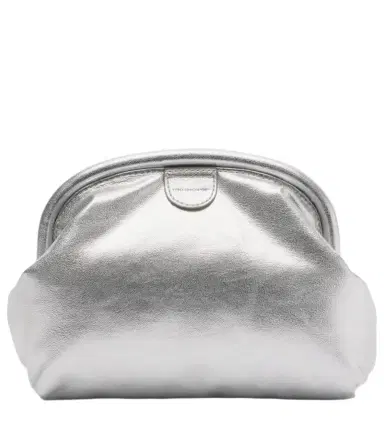 Stella McCartney Falabella padded metallic clutch | Thumbnail 1 Stella McCartney Falabella padded metallic clutch | Thumbnail 1