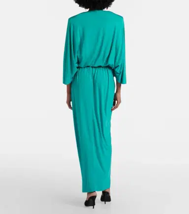 Jacques Wei Floral-appliqué jersey maxi dress | Thumbnail 3 Jacques Wei Floral-appliqué jersey maxi dress | Thumbnail 3