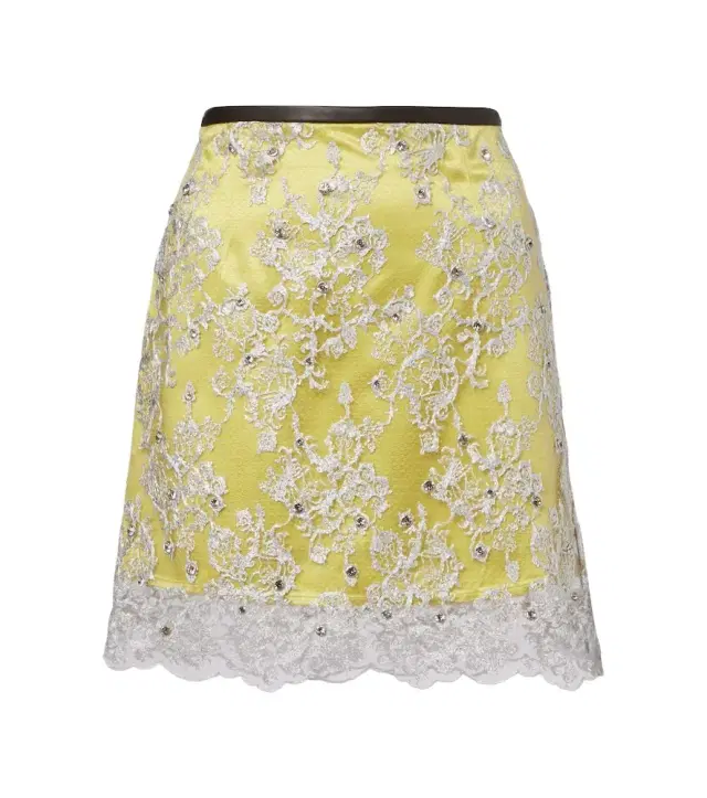 Jacques Wei Embellished lace miniskirt