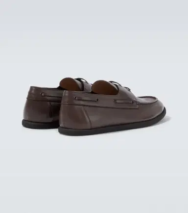 The Row Novus leather boat shoes | Thumbnail 3
