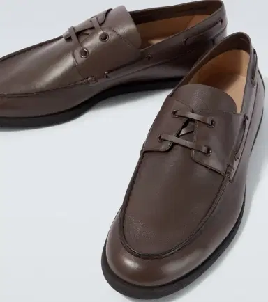 The Row Novus leather boat shoes | Thumbnail 6