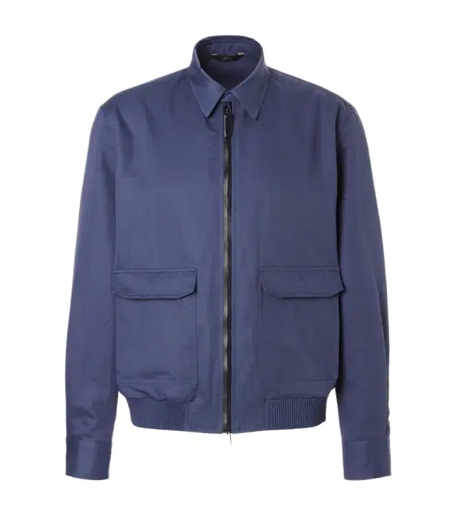 Linen and cotton blouson jacket