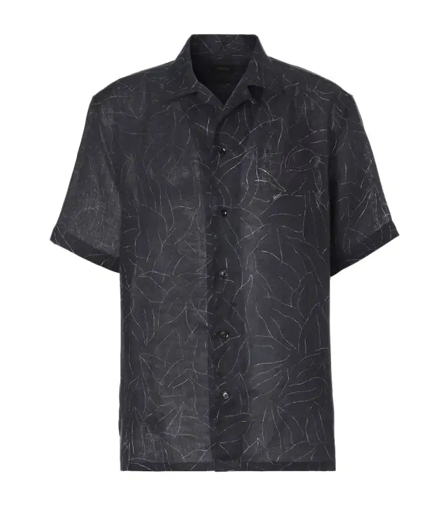 Brioni Printed linen shirt