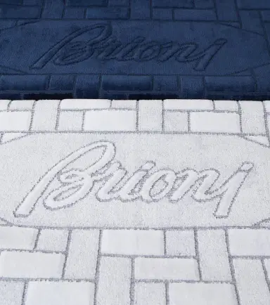 Brioni Logo cotton terry beach towel | Thumbnail 2