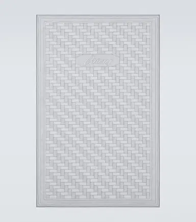 Brioni Logo cotton terry beach towel | Thumbnail 4