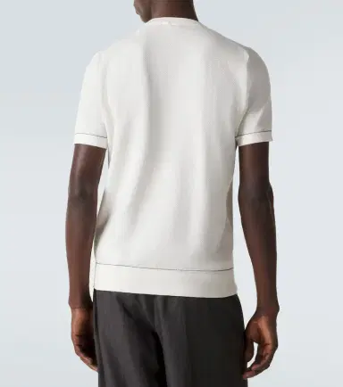 Brioni Cotton piqué T-shirt | Thumbnail 2 Brioni Cotton piqué T-shirt | Thumbnail 2