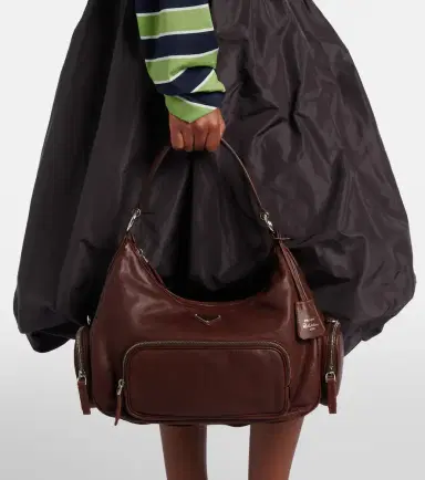 Prada Medium leather shoulder bag | Thumbnail 6 Prada Medium leather shoulder bag | Thumbnail 6