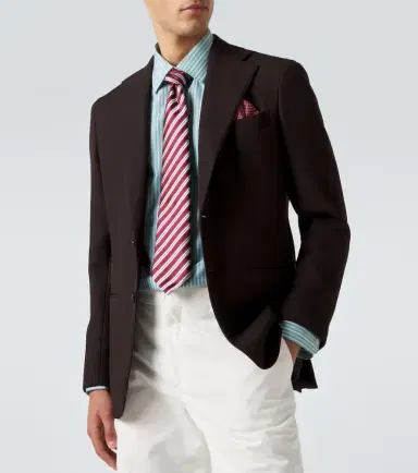 Charvet Striped silk jacquard tie | Thumbnail 2