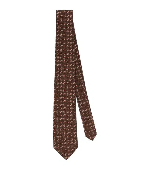 Silk jacquard tie