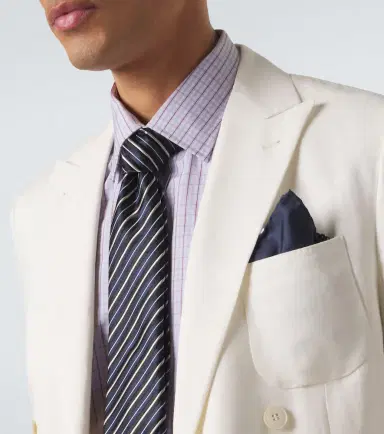 Charvet Striped silk jacquard tie | Thumbnail 2