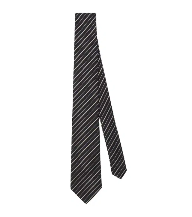 Striped silk jacquard tie