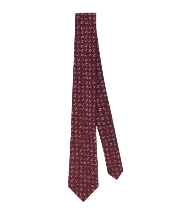 Silk jacquard tie