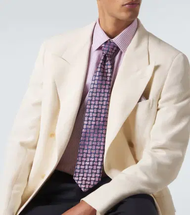 Charvet Silk jacquard tie | Thumbnail 2 Charvet Silk jacquard tie | Thumbnail 2