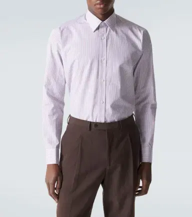 Charvet Striped cotton shirt | Thumbnail 2