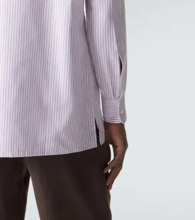 Charvet Striped cotton shirt | Thumbnail 3