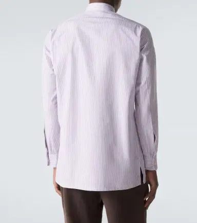 Charvet Striped cotton shirt | Thumbnail 4