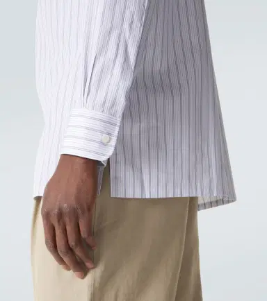 Charvet Striped cotton poplin shirt | Thumbnail 2