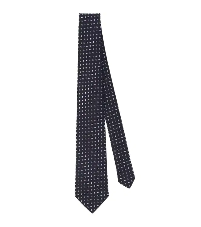 Silk jacquard tie