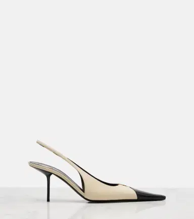 Saint Laurent Babylone Breteuil leather slingback pumps | Thumbnail 2