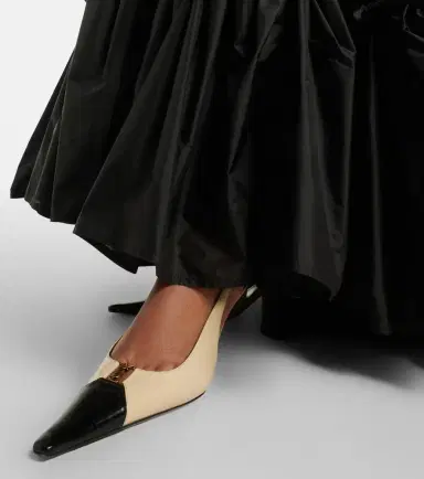 Saint Laurent Babylone Breteuil leather slingback pumps | Thumbnail 6