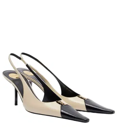 Saint Laurent Babylone Breteuil leather slingback pumps | Thumbnail 1