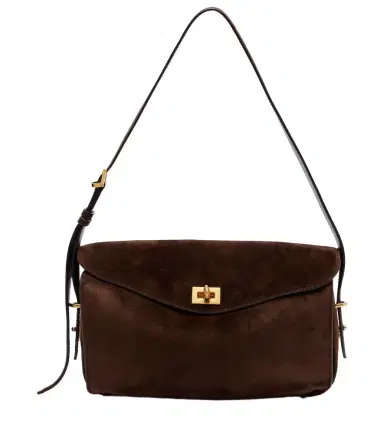Balenciaga Le 7 Medium suede shoulder bag | Thumbnail 1 Balenciaga Le 7 Medium suede shoulder bag | Thumbnail 1