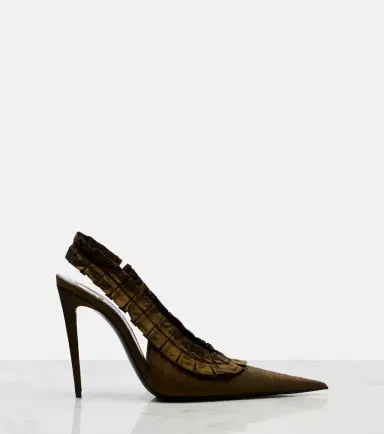 Saint Laurent Madeleine taffeta slingback pumps | Thumbnail 2 Saint Laurent Madeleine taffeta slingback pumps | Thumbnail 2