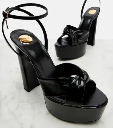 Saint Laurent Franciane leather platform sandals | Thumbnail 3 Saint Laurent Franciane leather platform sandals | Thumbnail 3