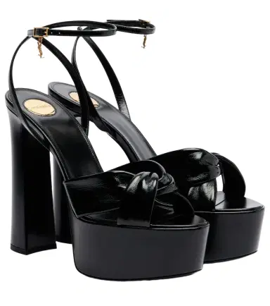Saint Laurent Franciane leather platform sandals | Thumbnail 1 Saint Laurent Franciane leather platform sandals | Thumbnail 1