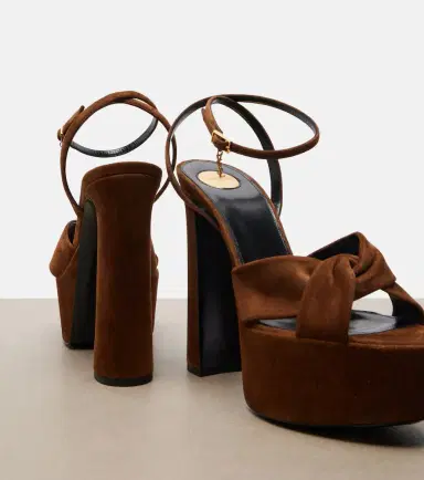 Saint Laurent Franciane leather platform sandals | Thumbnail 4 Saint Laurent Franciane leather platform sandals | Thumbnail 4