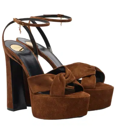 Saint Laurent Franciane leather platform sandals | Thumbnail 1 Saint Laurent Franciane leather platform sandals | Thumbnail 1