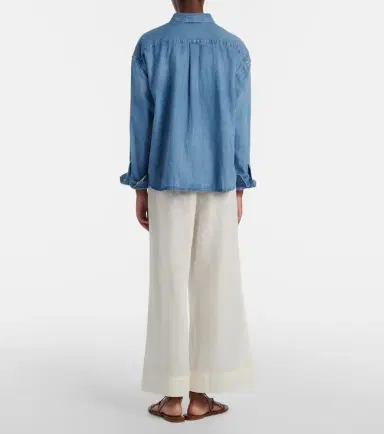 Polo Ralph Lauren Cropped linen and cotton wide-leg pants | Thumbnail 4
