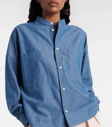 Loro Piana Gyles cotton chambray shirt | Thumbnail 4 Loro Piana Gyles cotton chambray shirt | Thumbnail 4