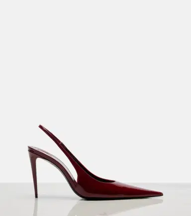 Saint Laurent Guermantes patent leather slingback pumps | Thumbnail 4 Saint Laurent Guermantes patent leather slingback pumps | Thumbnail 4