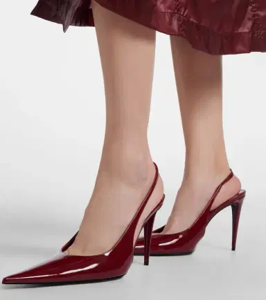 Saint Laurent Guermantes patent leather slingback pumps | Thumbnail 6 Saint Laurent Guermantes patent leather slingback pumps | Thumbnail 6