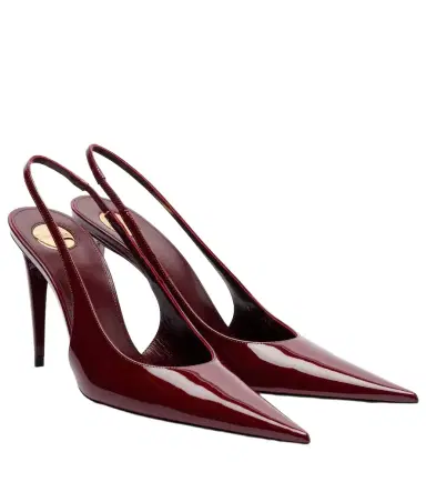 Saint Laurent Guermantes patent leather slingback pumps | Thumbnail 1 Saint Laurent Guermantes patent leather slingback pumps | Thumbnail 1