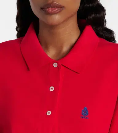 Prada Logo cotton piqué polo shirt | Thumbnail 4 Prada Logo cotton piqué polo shirt | Thumbnail 4