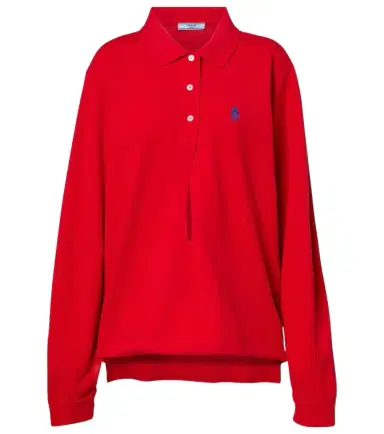 Prada Logo cotton piqué polo shirt | Thumbnail 1 Prada Logo cotton piqué polo shirt | Thumbnail 1