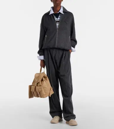 Prada PRAX 2.0 Re-Nylon suede-trimmed sneakers | Thumbnail 6