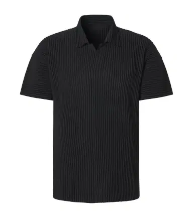 Homme Plissé Issey Miyake Homme Plissé Issey Miyake Basics pleated polo shirt | Thumbnail 1
