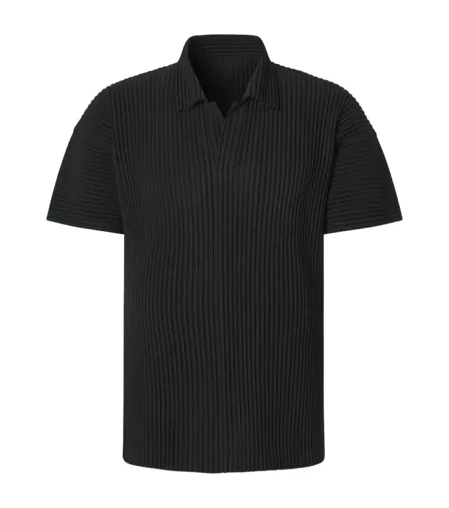 Homme Plisse Issey Miyake Homme Plissé Issey Miyake Basics pleated polo shirt